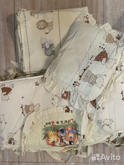 Набор в кроватку для младенцев, б/у