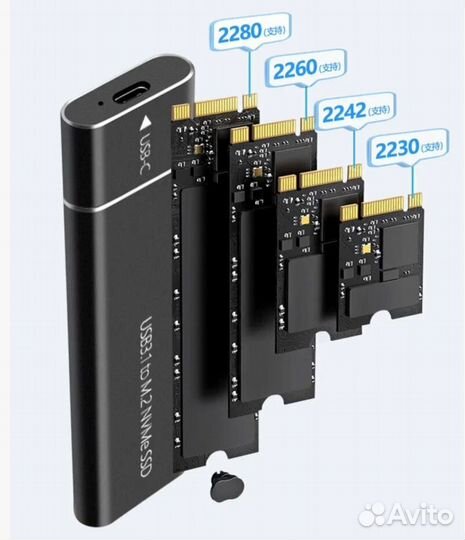 Внешний бокс для ssd m.2