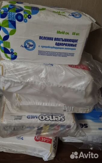 Памперсы для взрослых senso M, 5уп. по 30шт