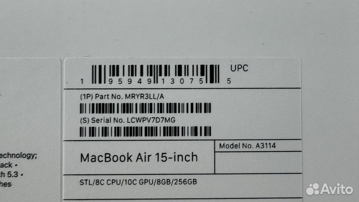 Macbook air 15 2024 m3 новый