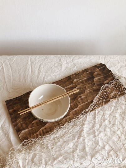 Комплект: Доска для подачи и плошка