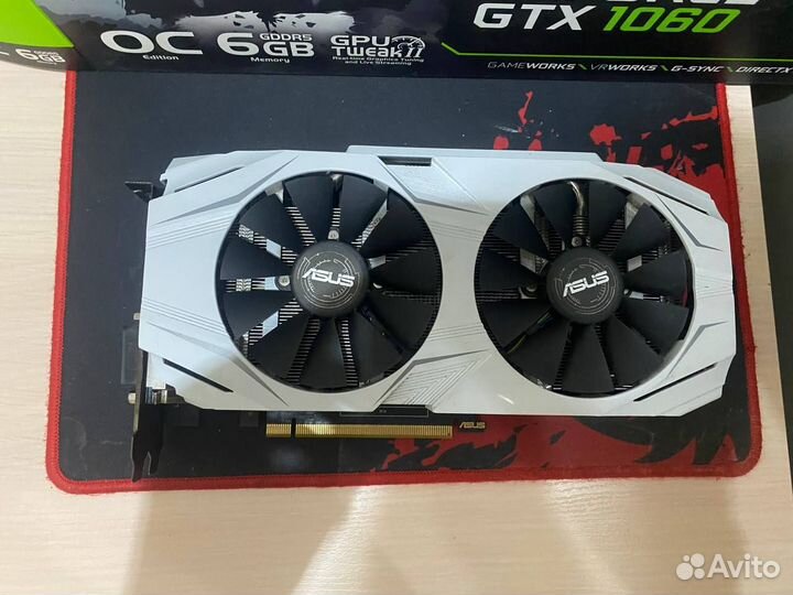 Видеокарта asus GTX 1060 6 GB