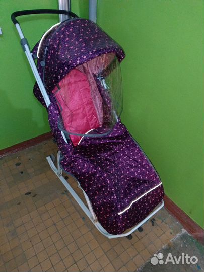 Санки коляска ника kids