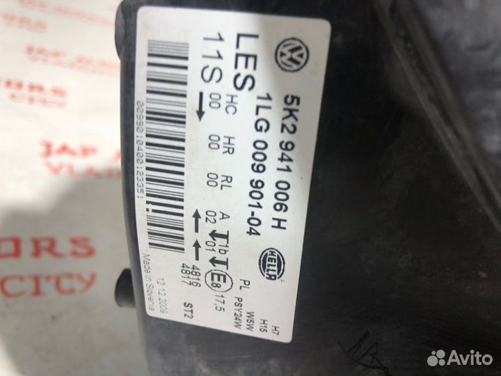 Фара галогеновая правая Volkswagen Golf 6 caxa