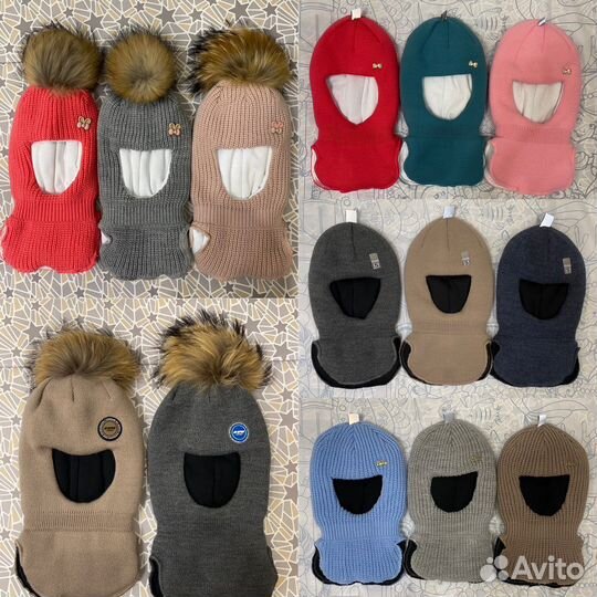 Новая Шапка шлем зимняя для девочки мальчика