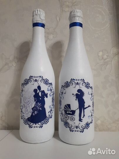 Бокалы свадебные. Роспись на заказ