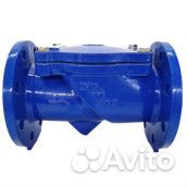 Клапан обратный поворотный Benarmo Ду300 Ру16 с обрезиненным затвором, присоединение – фланцевое, ко