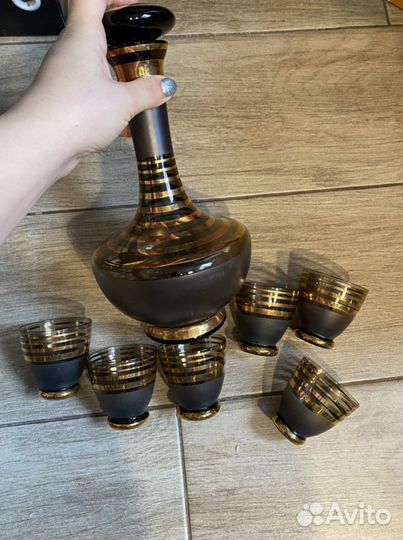 Богемское стекло графин