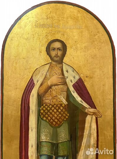 Икона Храмовая Александр Невский