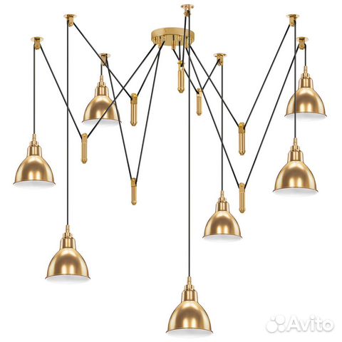 Люстра подвесная паук лофт