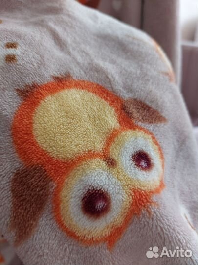 Домашнее махровое платье с капюшоном