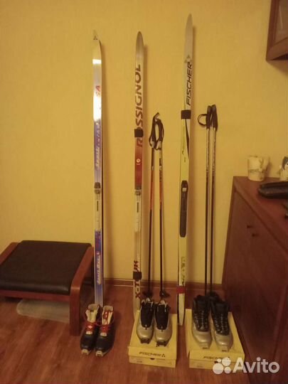 Лыжи беговые fisher, rossignol, tisa