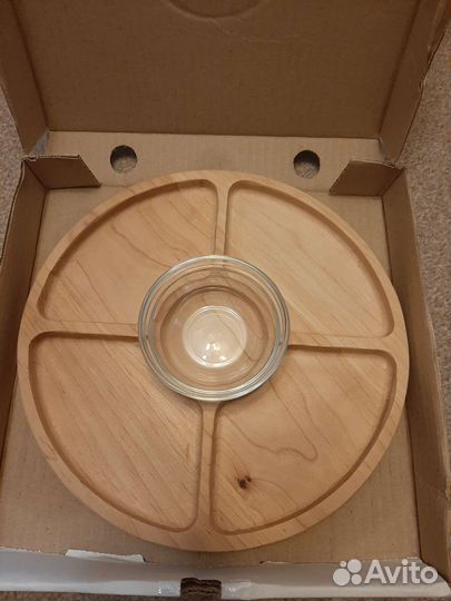 Менажница деревянная новая