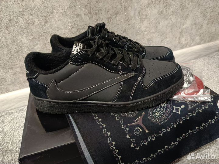 Кроссовки nike travis scott black phantom