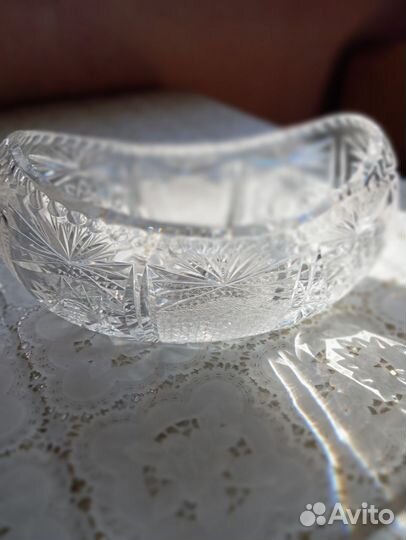 Ваза хрустальная Ладья