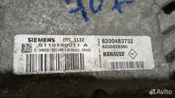 Блок управления двигателем Renault Logan 1 2009