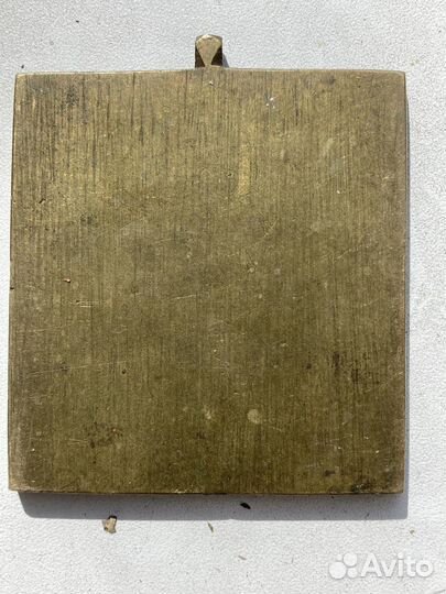 Старинная икона Спас на троне