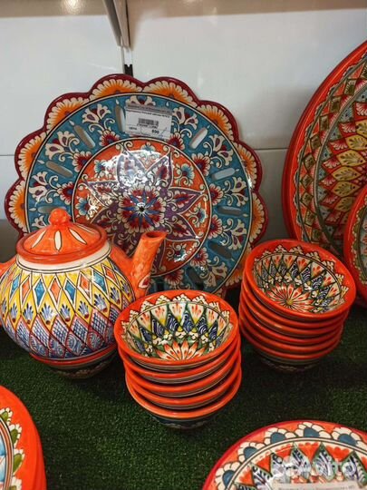 Восточная посуда Риштан Оранжевая