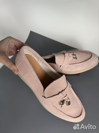 Лоферы женские 38 размер натуральная замша