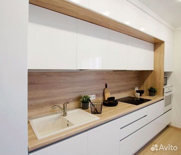 Прямой кухонный гарнитур AGT фасады