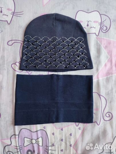 Шапка и снуд для девочки