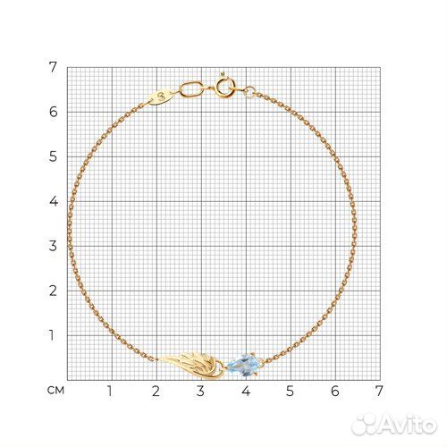 Браслет sokolov из золота, 750486, р.19