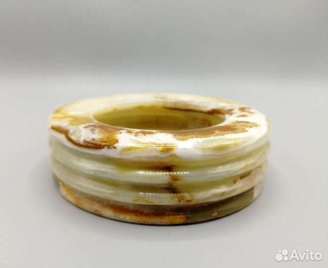 Пепельница 12,5*3,5 см камень Оникс