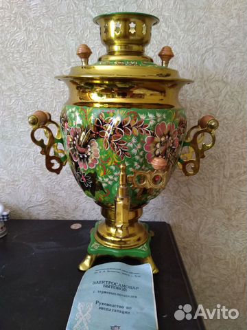 Самовар Курский расписной, автор Калинина