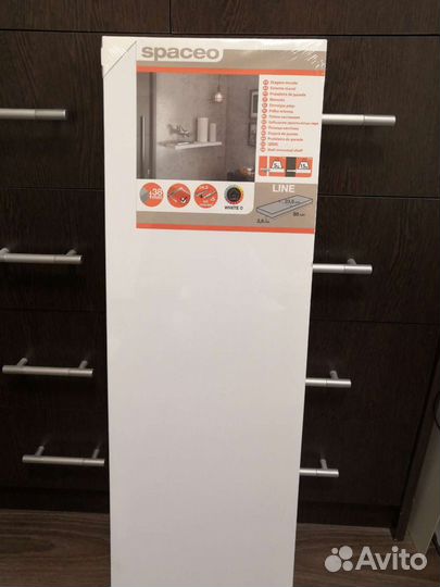 Полка мебельная прямая 800x235x38 мм