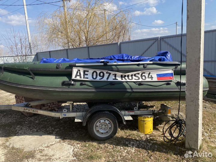 Лодка Фрегат фм 430 с мотором Сузуки 30 и прицепом