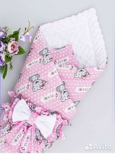 Детский конверт на выписку