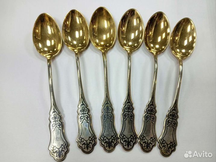 Чайные ложки серебро 875 СССР