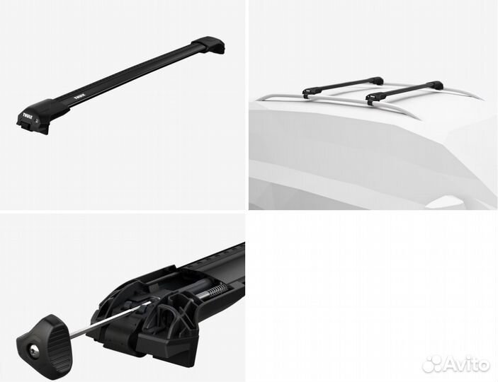 Поперечины Thule WingBar Edge black Mini F60