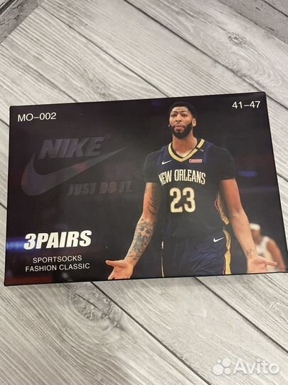 Носки nike 3 пары в коробке