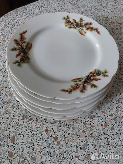 Тарелочки десертные диаметр 18 см. 6 шт