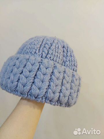 Шапка вязаная ручная работа