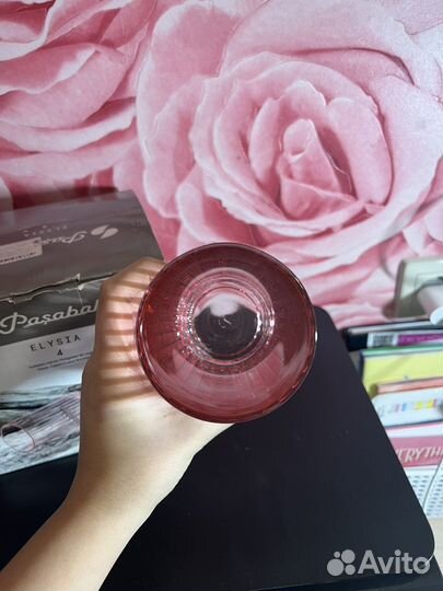 Набор стаканов 4 штуки розовые