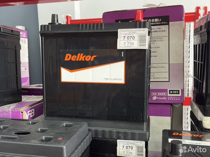 Аккумулятор delkor 55Ah 490CCA оп