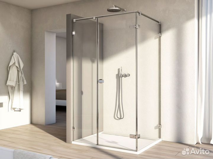 Стеклянные душевые кабины