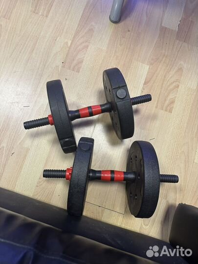 Гантели из пластика