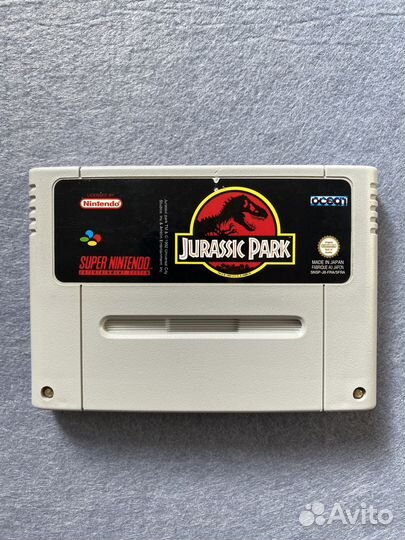 Картридж Jurassic Park Snes
