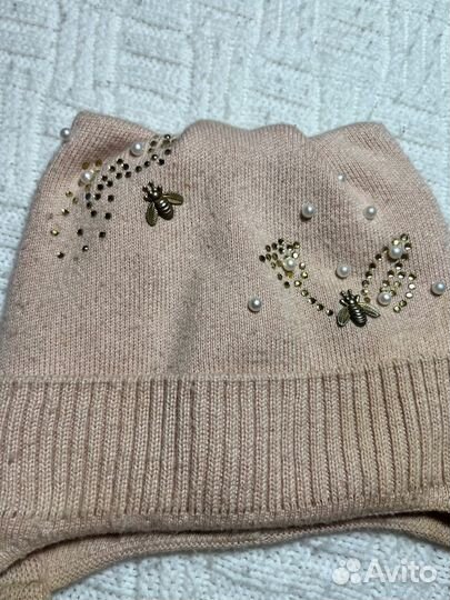 Шапка зимняя для девочки 1-2 год
