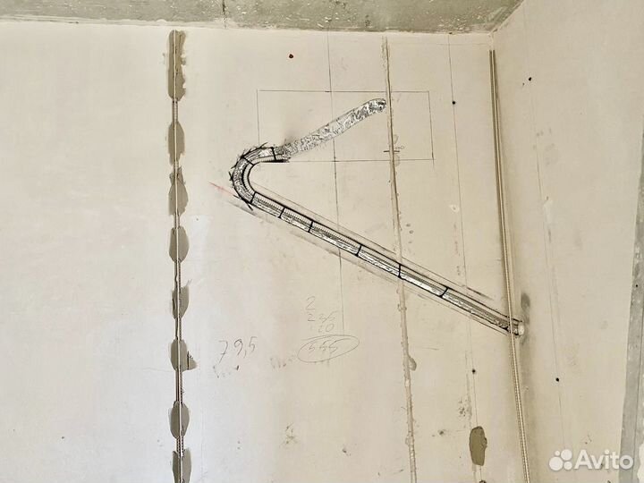 Установка кондиционеров, закладка трасс