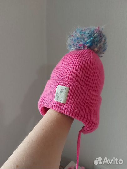 Шапка зимняя для девочки 44-46