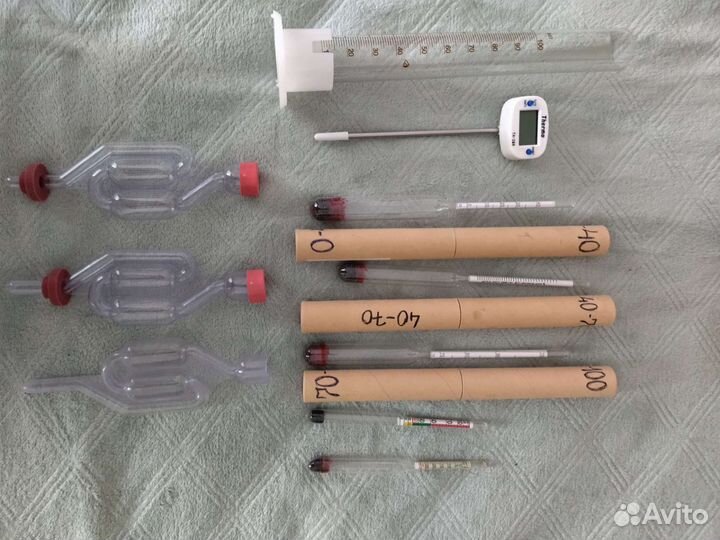 Ареометры, спиртометр, сахаромер. Термометры