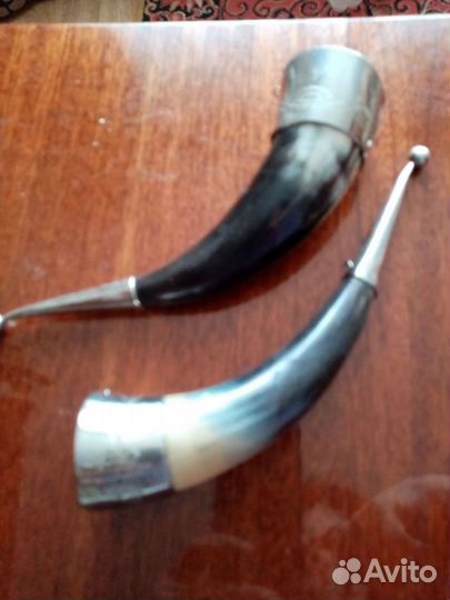 Ваза Индия латунь. Рог бокалы