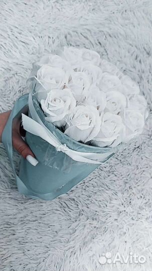 Букет из мыльных роз