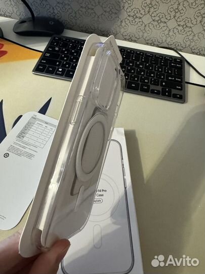 Чехол iPhone 14 pro Clear Case MagSafe