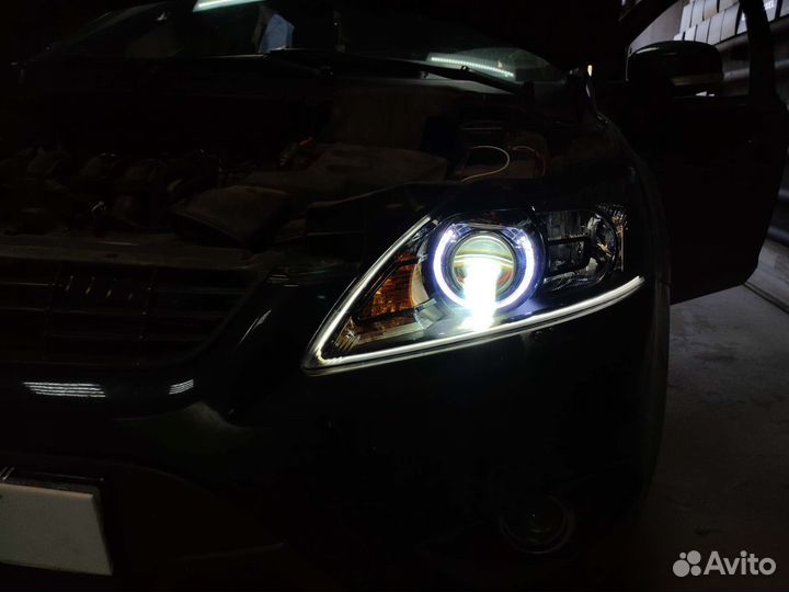Фары новые ford focus 2 рестайлинг bi-led