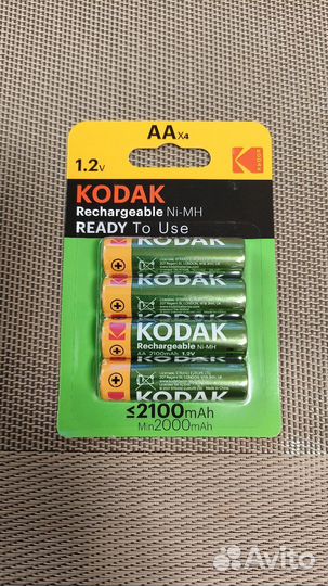 Аккумуляторы Kodak AA, 2100 мАч 4шт/уп